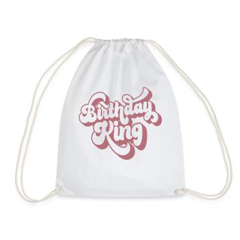 Birthday King - Cadeau de fête d’anniversaire cool pour hommes - Sac de sport léger - blanc - Devant