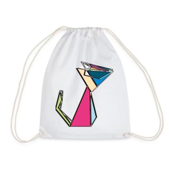 Robo Cat Différentes couleurs - Sac de sport léger - blanc - Devant