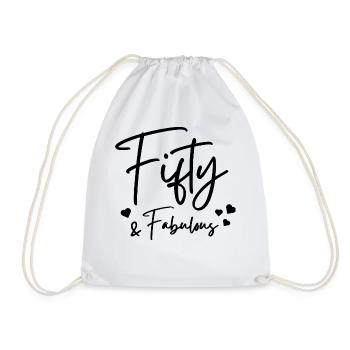 Cinquante fabuleux - Sac de sport léger - blanc - Devant