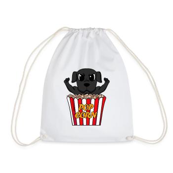 Labrador - Drawstring Bag - white - Front