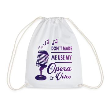 Ma voix d’opéra - Sac de sport léger - blanc - Devant