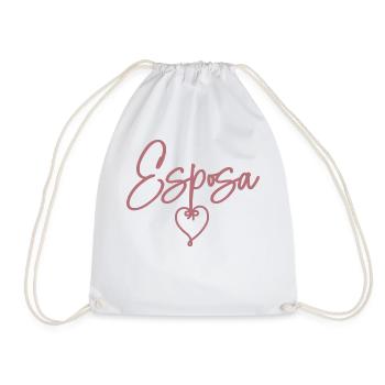 Esposa Cute Wife To Be Bride Couple Wedding Gift - Drawstring Bag - white - Front