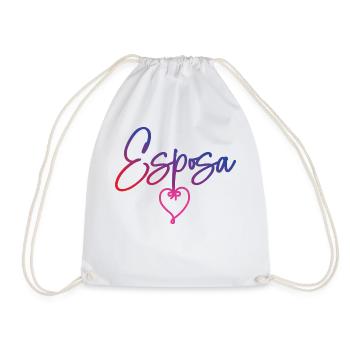 Esposa Cute Wife To Be Bride Couple Wedding Gift - Drawstring Bag - white - Front