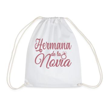 Hermana de la Novia Bride's Sister Wedding Party - Drawstring Bag - white - Front