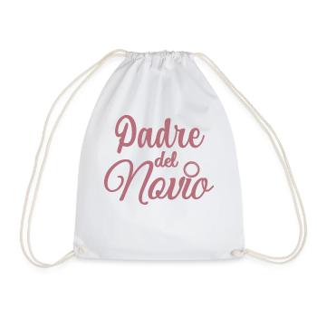 Padre del Novio Groom's Father Wedding Gift - Drawstring Bag - white - Front