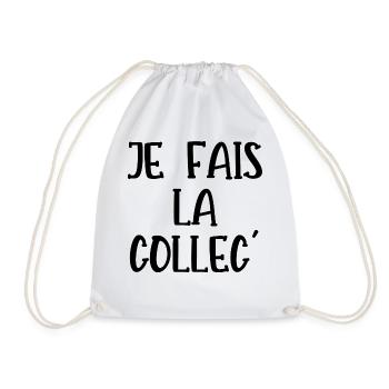 je fais la collec - Sac de sport léger - blanc - Devant