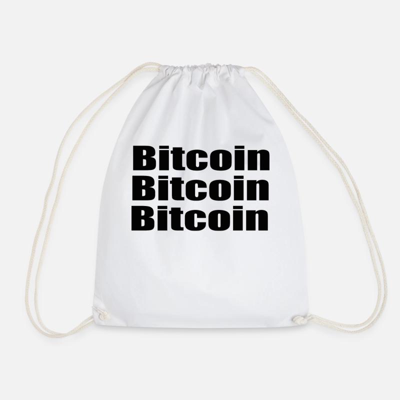 BITCOIN BITCOIN BITCOIN - Turnbeutel - Weiß