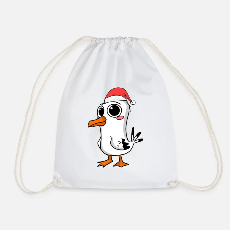 Möwe Weihnachten - Turnbeutel - Weiß