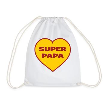 SUPER-VATER - Turnbeutel - Weiß - Vorne