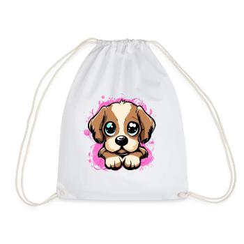 Cute Dog - Turnbeutel - Weiß - Vorne