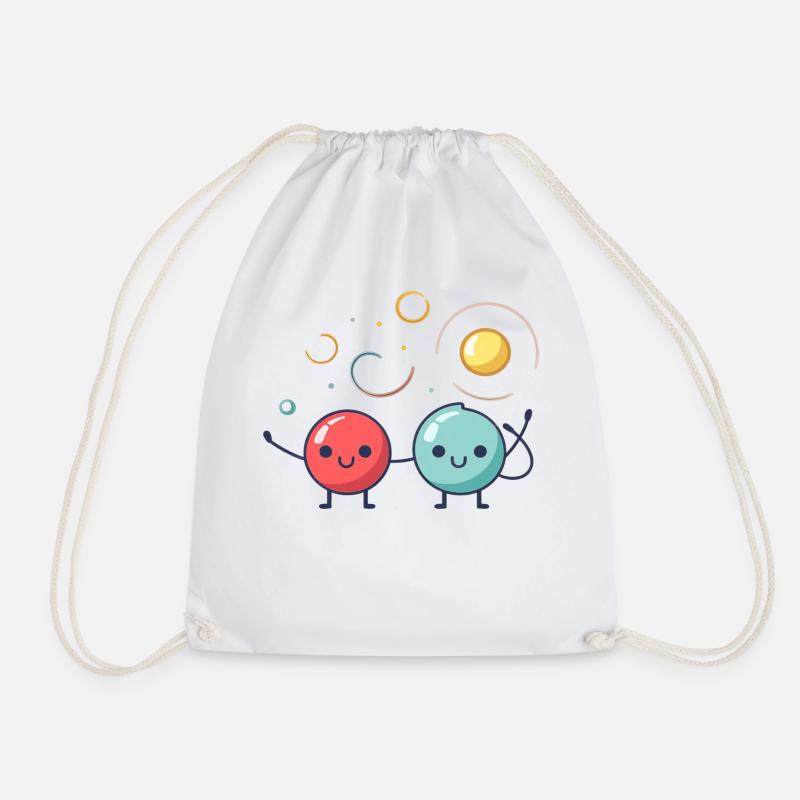 Cute Marbles - Turnbeutel - Weiß