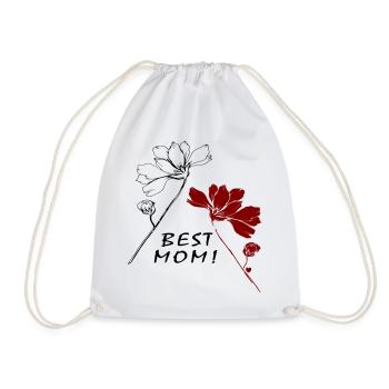 Best Mom - Turnbeutel - Weiß - Vorne