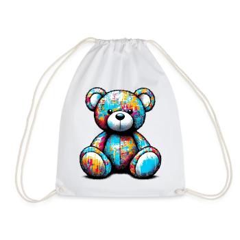 Orso orsacchiotto Teddy Bear - Drawstring Bag - white - Front