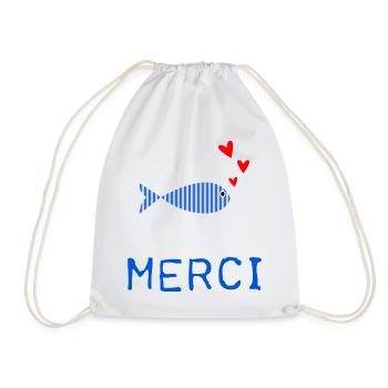 MERCI. MAÎTRESSE. MAÎTRE. MERCI MAÎTRESSE - Sac de sport léger - blanc - Devant
