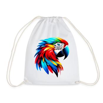 Perroquet - Sac de sport léger - blanc - Devant