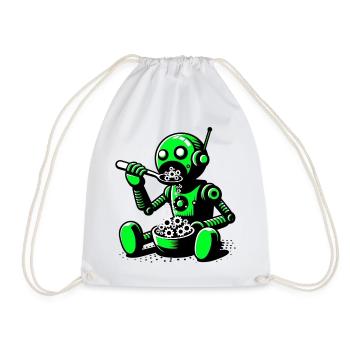 Robot extraterrestre extraterrestre - Sac de sport léger - blanc - Devant