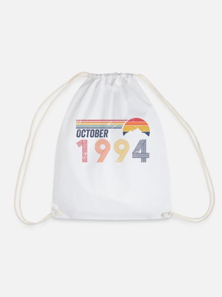 30. Geburstag 1984 Oktober 30 Jahre - Turnbeutel - Weiß