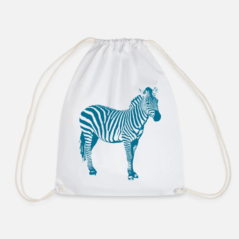 Zebra - Turnbeutel - Weiß