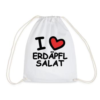 I Love Erdäpflsalat - Turnbeutel - Weiß - Vorne