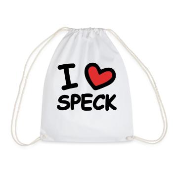 I Love Speck - Turnbeutel - Weiß - Vorne