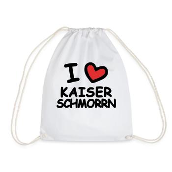 I Love Kaiserschmorrn - Drawstring Bag - white - Front