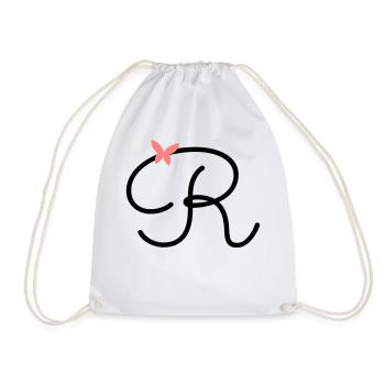 Lettre R Papillon Lettre - Sac de sport léger - blanc - Devant