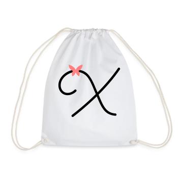 Lettre X Papillon Lettre - Sac de sport léger - blanc - Devant