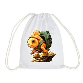 Poissons Randonnée / Alpinisme Poissons - Sac de sport léger - blanc - Devant