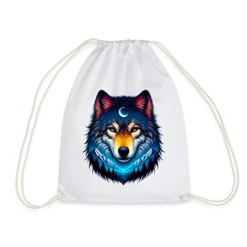 Wolf - Turnbeutel - Weiß - Vorne