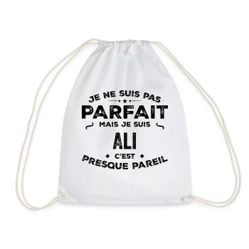Ali – A Funny and Proud First Name, Legend - Drawstring Bag - white - Front