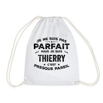 Thierry – Un Prénom, Une Légende Drôle et Fière - Sac de sport léger - blanc - Devant