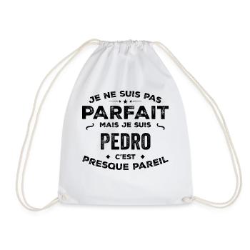 Pedro – A Funny and Proud First Name, Legend - Drawstring Bag - white - Front