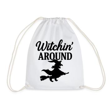 Sorcière autour - Sac de sport léger - blanc - Devant