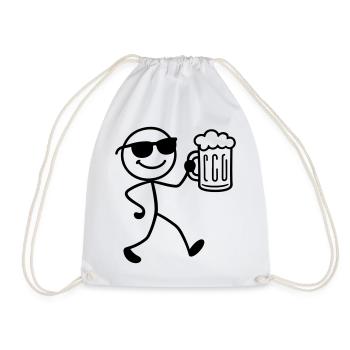 Booze Party Bière Bâton Figurine - Sac de sport léger - blanc - Devant