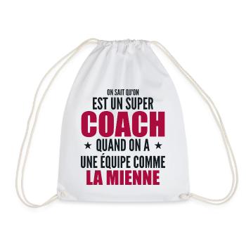 Un Super Coach Cadeau Entraîneur Sportif Humour - Sac de sport léger - blanc - Devant