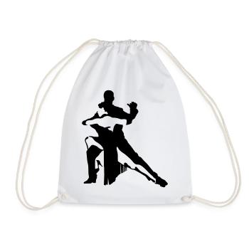 Dancing couple - Drawstring Bag - white - Front