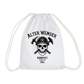 1961 Birthday Gift for Real Ruhrpott Guys - Drawstring Bag - white - Front