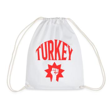 Turkey Türkei - Drawstring Bag - white - Front