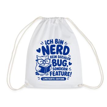 Nerd Feature Limitierte Edition - Turnbeutel - Weiß - Vorne