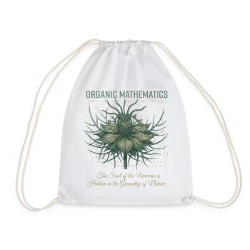 Geometry of the Nature Plant - Drawstring Bag - white - Front