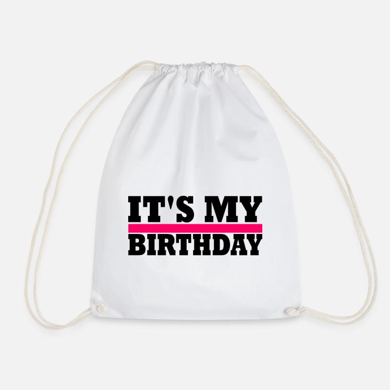 Geburtstag - Turnbeutel - Weiß