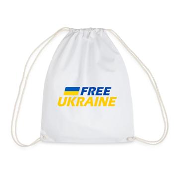 Free ukraine - Turnbeutel - Weiß - Vorne