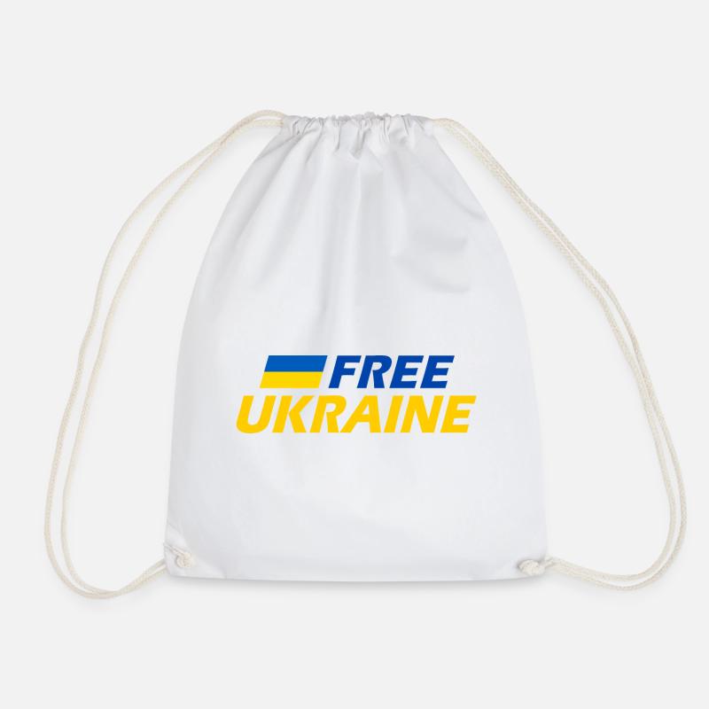Free ukraine - Turnbeutel - Weiß