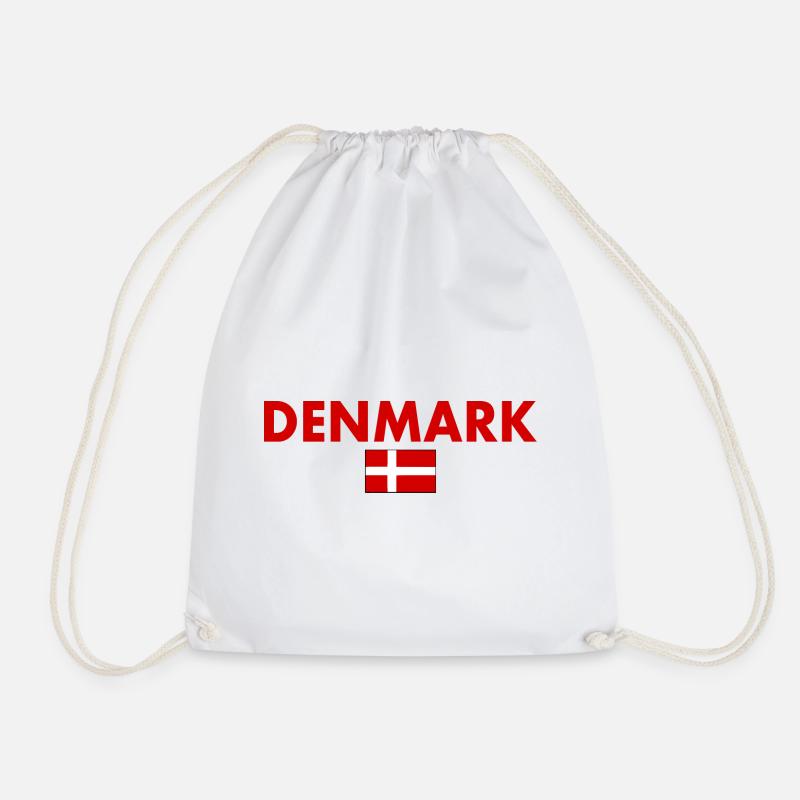 Dänemark - Turnbeutel - Weiß