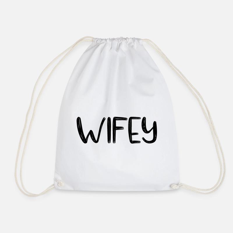 Wifey - Turnbeutel - Weiß