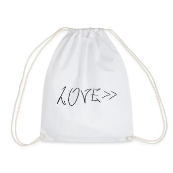 AMOUR>> - Sac de sport léger - blanc - Devant