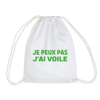 JE PEUX PAS, J'AI VOILE - Sac de sport léger - blanc - Devant