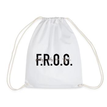 F.R.O.G. - Fully rely on God. - Turnbeutel - Weiß - Vorne