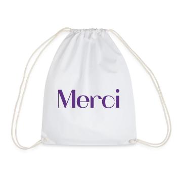 MERCI. MAÎTRESSE. MAÎTRE. MERCI MAÎTRESSE - Sac de sport léger - blanc - Devant