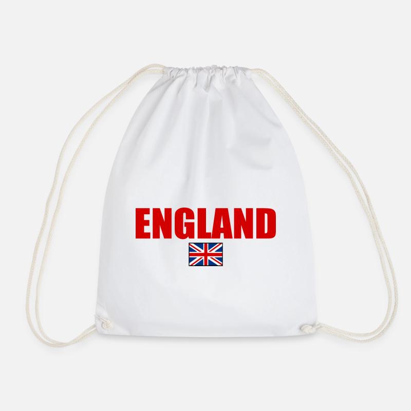 ENGLAND ENGLISCHE BRITISCHE FLAGGE - Turnbeutel - Weiß